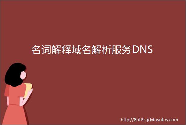 名词解释域名解析服务DNS